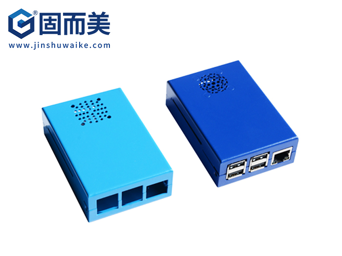 樹(shù)莓派鋁合金外殼|RaspberryPi3金屬外殼兼容Rpi2代/B+外殼保護(hù)殼|固而美金屬制品定制